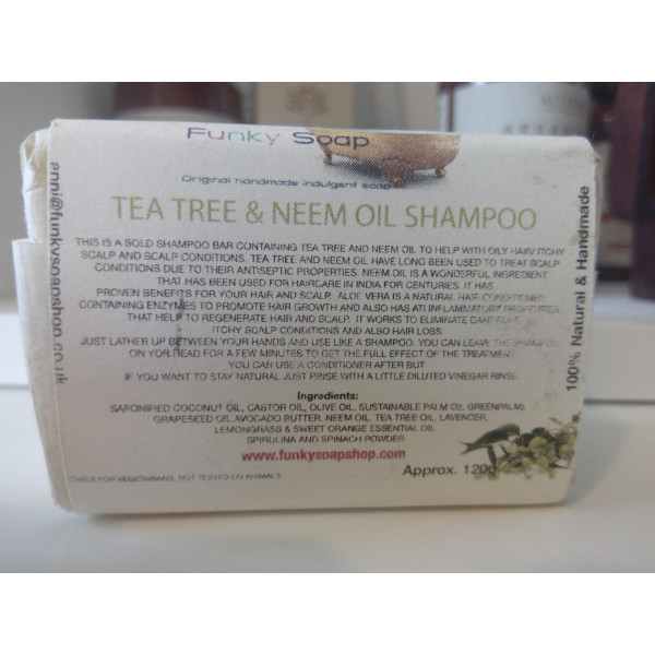 Saponetta Shampoo Solido Olio di Neem e Tea Tree - 