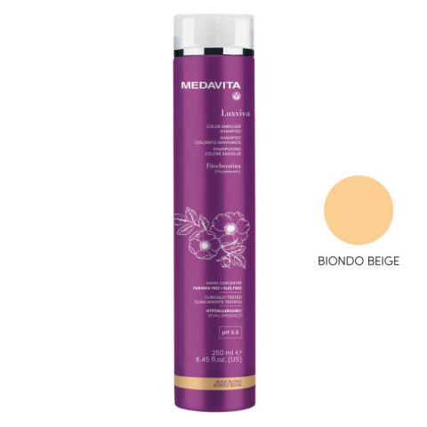 Medavita Luxviva Color Enricher Shampoo Biondo Beige 250ml - 