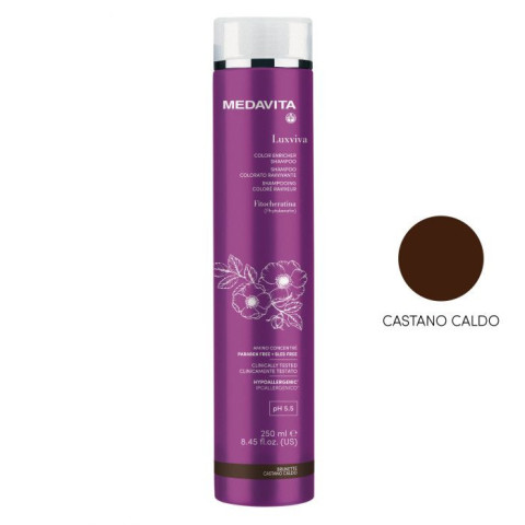 Medavita Luxviva Color Enricher Shampoo Castano Caldo 250ml - 