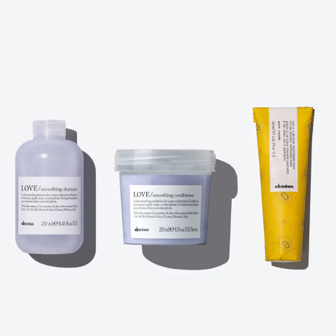 Davines LOVE Trio Beauty kit (shampoo + conditioner + fluido stirante idratante) - 