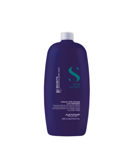 Alfaparf Semi di Lino Brunette Anti-Orange Low Shampoo 1000ml - 